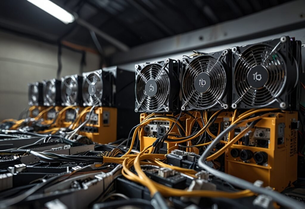 cable quality high density mining racks and power distribution in bitcoin mining