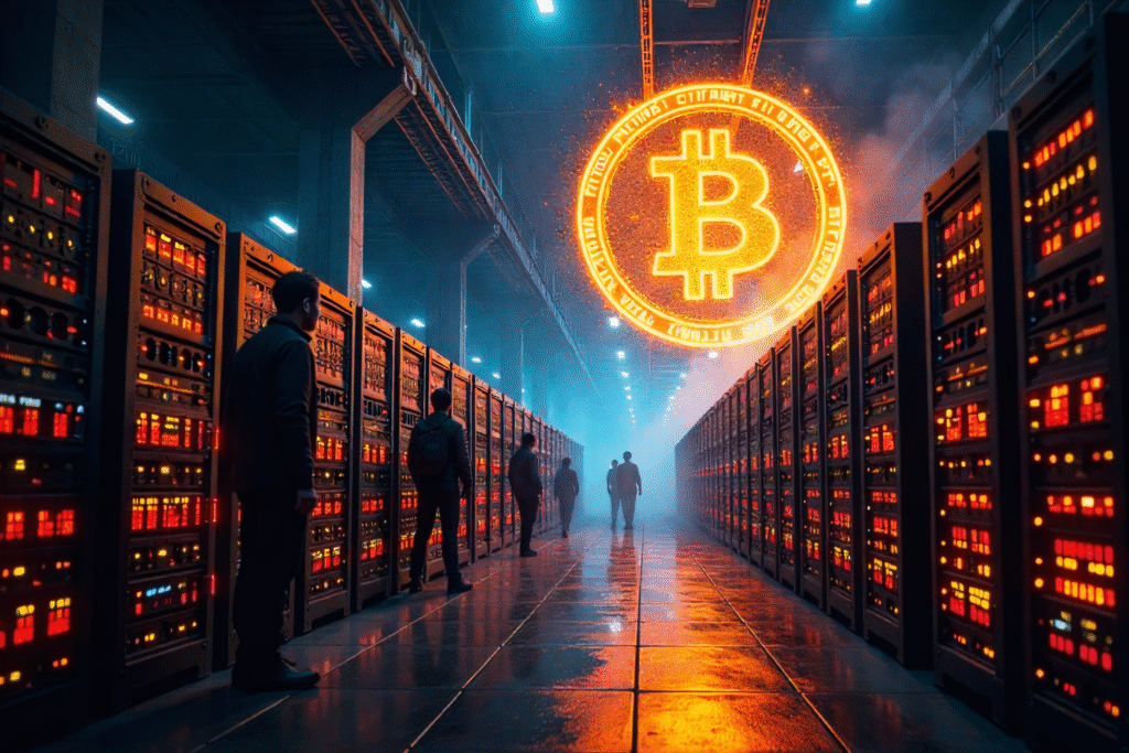 bitcoin mining cash flow asset powered by industrial ASIC infrastructure