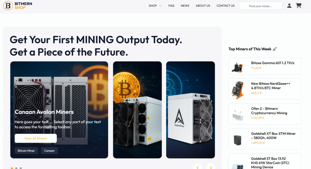 Bitmern Adds New Generation ASIC Models to Its Marketplace for 2026 Buyers 1 - Bitmern Mining image - Bitmern Mining